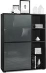 HIGHBOARD Cuba T&uuml;ren in Grau Hochglanz