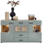 Sideboard Fun Plus II Gr&uuml;n/Eichefarben