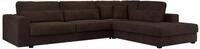ECKSOFA Savona Braun Cord - rechts