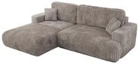 ECKSOFA OVO L Hellbraun Cord - Links Seite