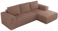 ECKSOFA TRENTINO L Rosa Boucle - Rechts