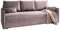 BETTSOFA MESTOR Lila Kordstoff mit Schlaffunktion