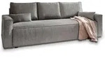 BETTSOFA MENI Grau Kordstoff mit Schlaffunktion