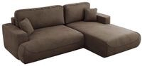 ECKSOFA OVO L Braun Velvet - Rechts Seite