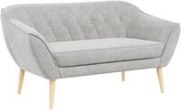 SOFA Pirs 2 Sitzer Strukture Hellgrau