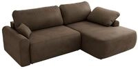 ECKSCHLAFSOFA CUBO L Braun Velvet - rechts