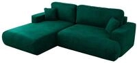 ECKSOFA OVO L Dunkelgr&uuml;n Velvet - Links Seite