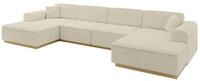 WOHNLANDSCHAFT IREA-U2-v2 - 386x165x80 cm Beige