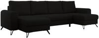 WOHNLANDSCHAFT AXEL U Boucle Schwarz