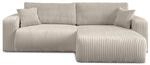 ECKSOFA MOVE mit Schlaffunktion und Bettkasten, Tilia 01
