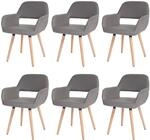 ESSZIMMERSTUHL taupe 6er-Set