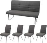 ESSZIMMER-SET Grau 4er-Set