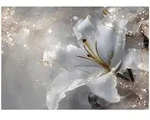 FOTOTAPETE Blumen Lilien Beige 150x105 cm