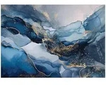 FOTOTAPETE Marmor Glamour Blau 250x175 cm