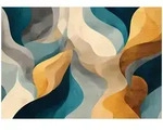 FOTOTAPETE Art Deco Abstrakt Beige 400x280 cm