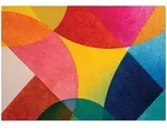 FOTOTAPETE Art Deco Geometrisch Bunt 200x140 cm
