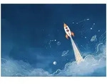 FOTOTAPETE Jungen Rakete Blau 350x250 cm