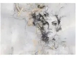 FOTOTAPETE Frau Gesicht Marmor Vliestapete 300x210