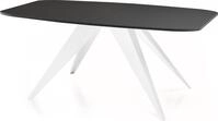 ESSTISCH Fatina rechteckig ausziehbar, Schwarz 160-198/90/76 cm