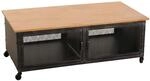 COUCHTISCH Schwarz, Beige