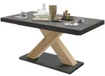 ESSTISCH ausziehbar Elene 180x90x76 Asteiche/Graphit