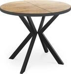 ESSTISCH Vincento runder ausziehbar, Craft Eiche 100-180/100/76 cm