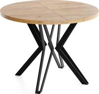ESSTISCH Revena runder ausziehbarer, Craft Eiche 100-180/100/76 cm
