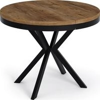 ESSTISCH Ross runder ausziehbarer, Lefkas Eiche 120-200/120/76 cm