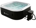 WHIRLPOOL SpaLuxe aufblasbar 185x185x65 cm schwarz/wei&szlig;