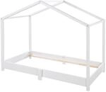 HAUSBETT 70 x 140 cm Bodenbett wei&szlig;