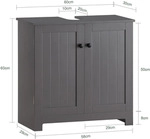 WASCHBECKENUNTERSCHRANK Grau