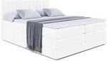 BOXSPRINGBETT EDITA KING - 200x200 - H3/H4 - Wei&szlig; Hochglanz