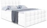 BOXSPRINGBETT BRUGO-Z KING - 200 x 200 - H3/H4 - Wei&szlig; Hochglanz