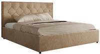 POLSTERBETT LARINO CLASSIC 180/200 - Beige Pl&uuml;sch - Multipocket-Matratze