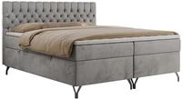 BOXBETT GRIMALDI 200/200 Hellgrau Velvet - H3