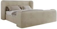 POLSTERBETT EMORA CLASSIC DUO 160/200 - Beige Velvet - Pocket-Matratze