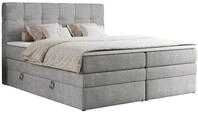 BOXSPRINGBETT ERNI KING 160/200 Hellgrau Struktur - H4