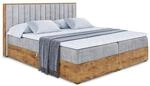 BOXBETT mit Matratze H3 und Lattenrost - LOLLI4 - 200x200 - Hellgrau