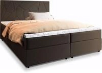 BOXBETT MADO 180x200 cm mit Matratze und Topper - Braun