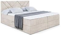 BOXBETT mit Matratze H3 und Lattenrost - BARWA - 120 x 200 Ecru