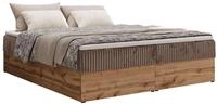 BOXBETT WOOD ZERO 180/200 - Braun Cord - H3 - Topper T25