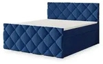 BOXBETT ROVARI 140x200 cm mit Matratze und Topper - Blau