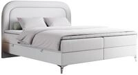BOXBETT EIRA 160/200 Wei&szlig; Kunstleder - H4