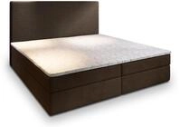BOXBETT GIARRO 160x200 cm mit Matratze und Topper - Braun