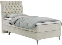 BOXBETT MILEN 90/200 Beige Velvet - H3 - Links Seite