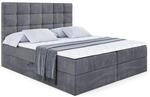 BOXBETT mit H3-Matratze und Lattenrost - BRUGO - 180x200 Dunkelgrau