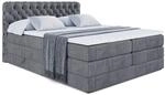 BOXSPRINGBETT BOXI8 KING - 120x200 - H3/H4 - Dunkelgrau