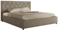 POLSTERBETT LARINO CLASSIC 180/200 - Grau Strukture - Multipocket-Matratze