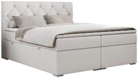 BOXBETT ALDA 160/200 Wei&szlig; Kunstleder - H3