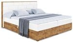 BOXBETT mit Matratze H4 und Lattenrost - LOLLI8 - 120x200 - Wei&szlig; Hochglanz